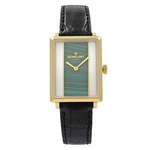 Gomelsky Shirley Fromer Gold Tone Two Color Dial